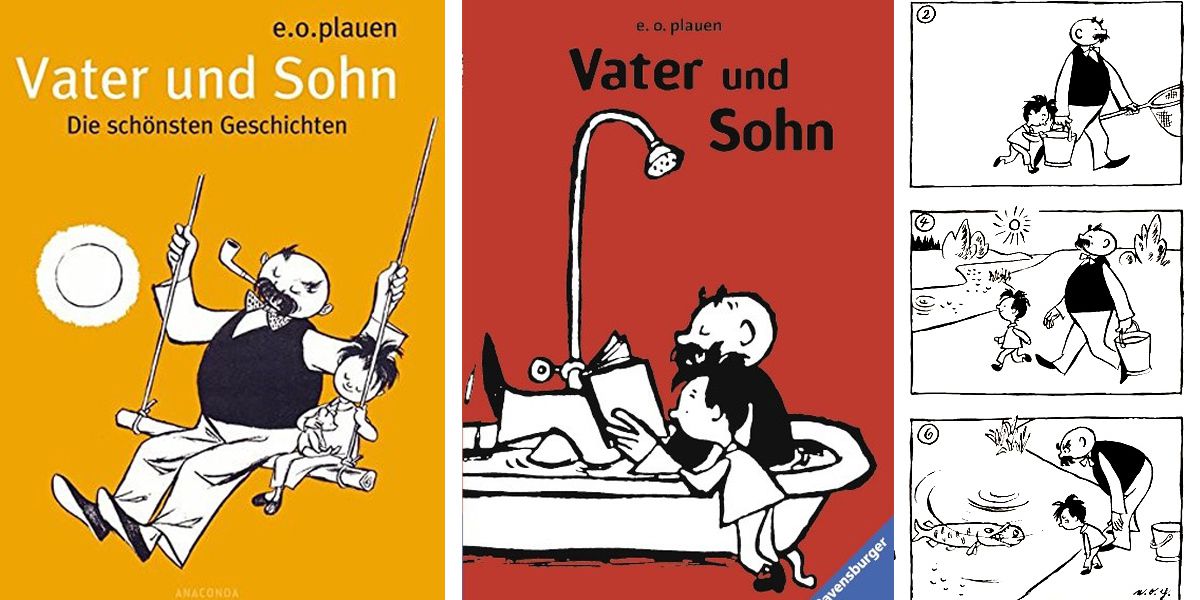 Любимые комиксы немецких детей "Vater und Sohn" E.O.Plauen.